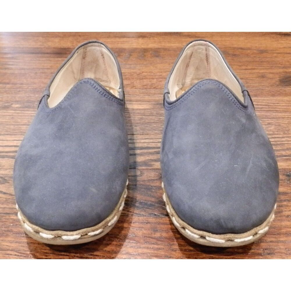 Sabah Baleen Blue Turkish Loafer Slippers Shoes Men's Size EU 39M US 8 - Picture 2 of 6